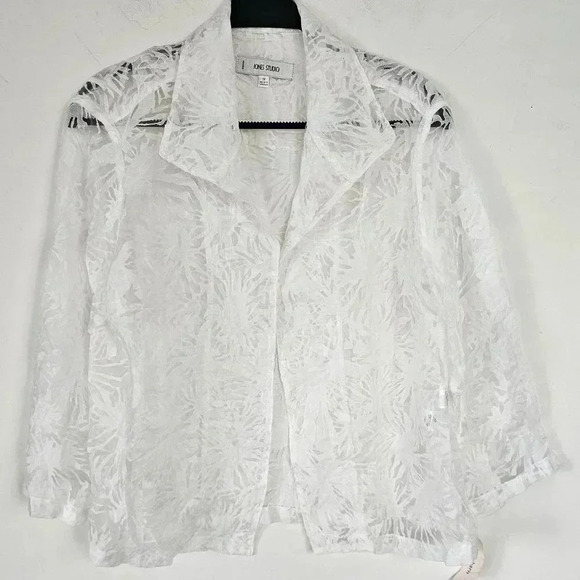 Jones Studio Mesh Lace Jacket 1X NWT - Picture 2 of 5
